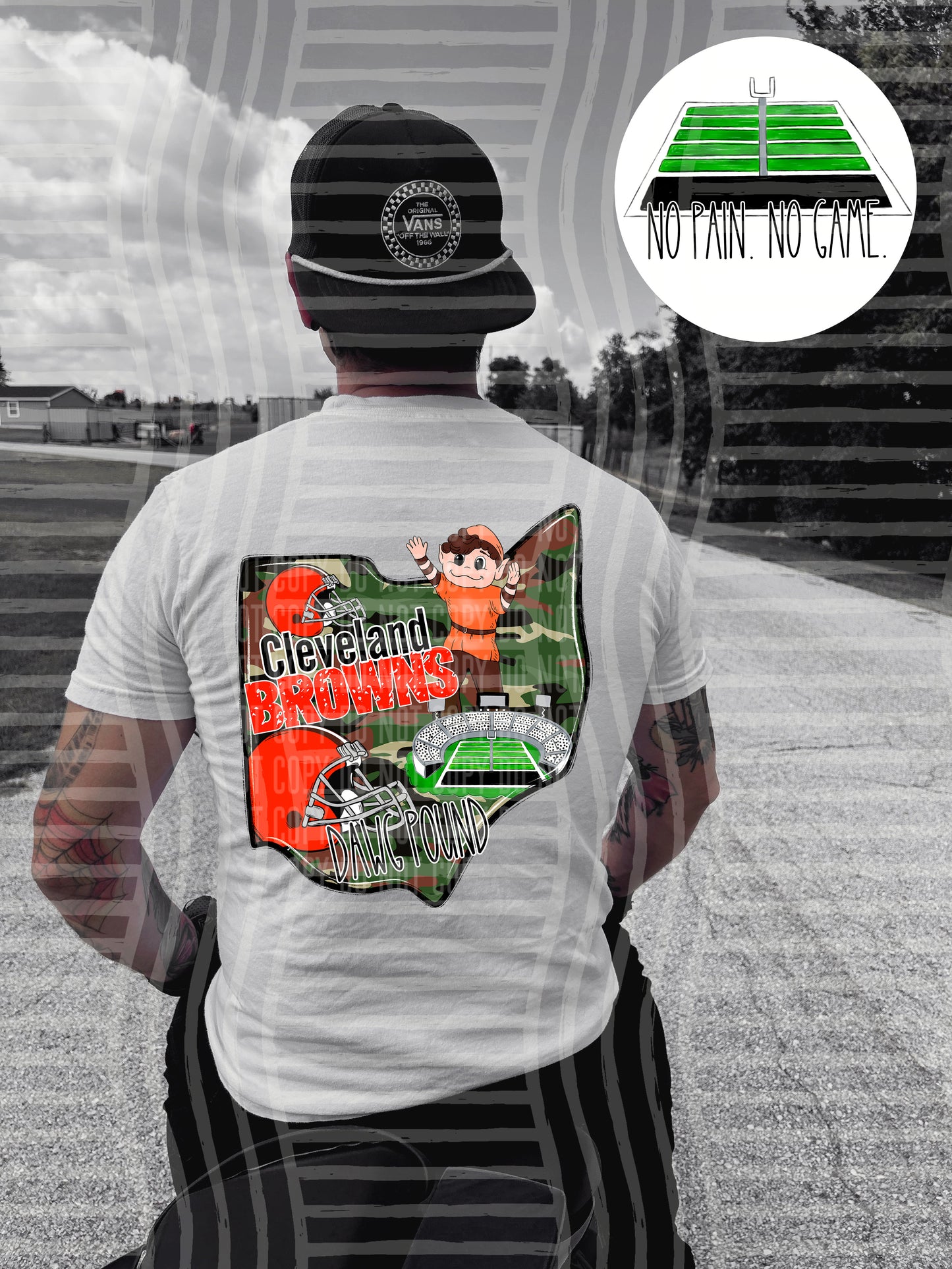 Pro Football Team Camo States (BACK ONLY) (Choose Yours) 01151