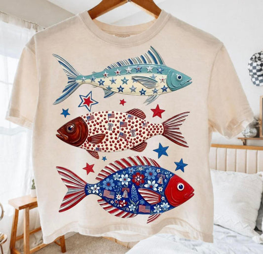 Patriotic Fish Trio 08417