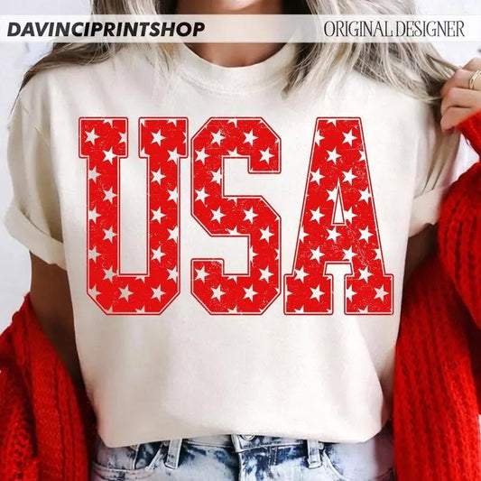 Red USA Stars 08569