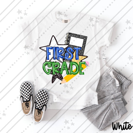Boys Retro Grade Levels Composition (Choose Yours) 08674