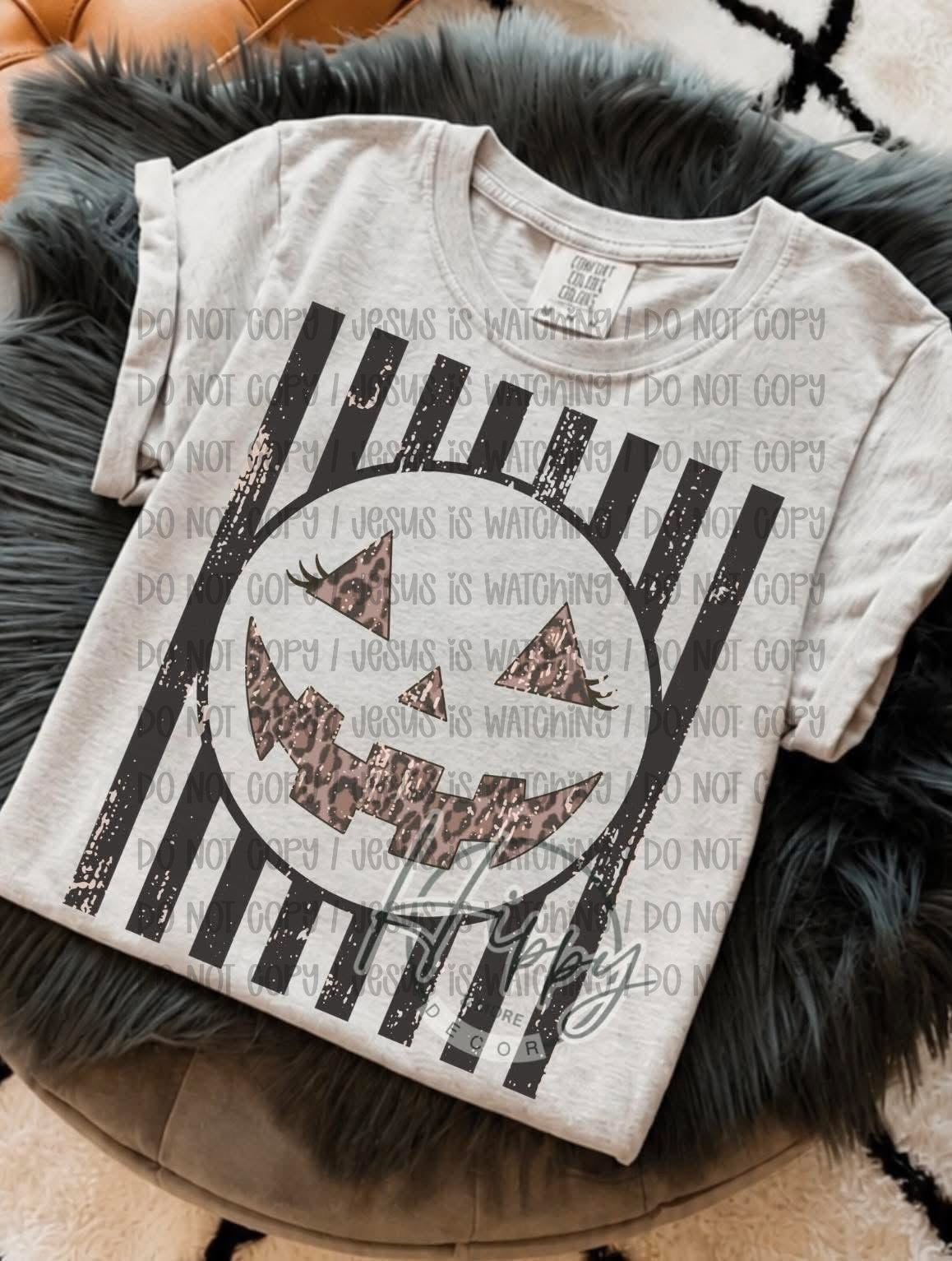 Leopard Jack O Lantern Stripes 08924