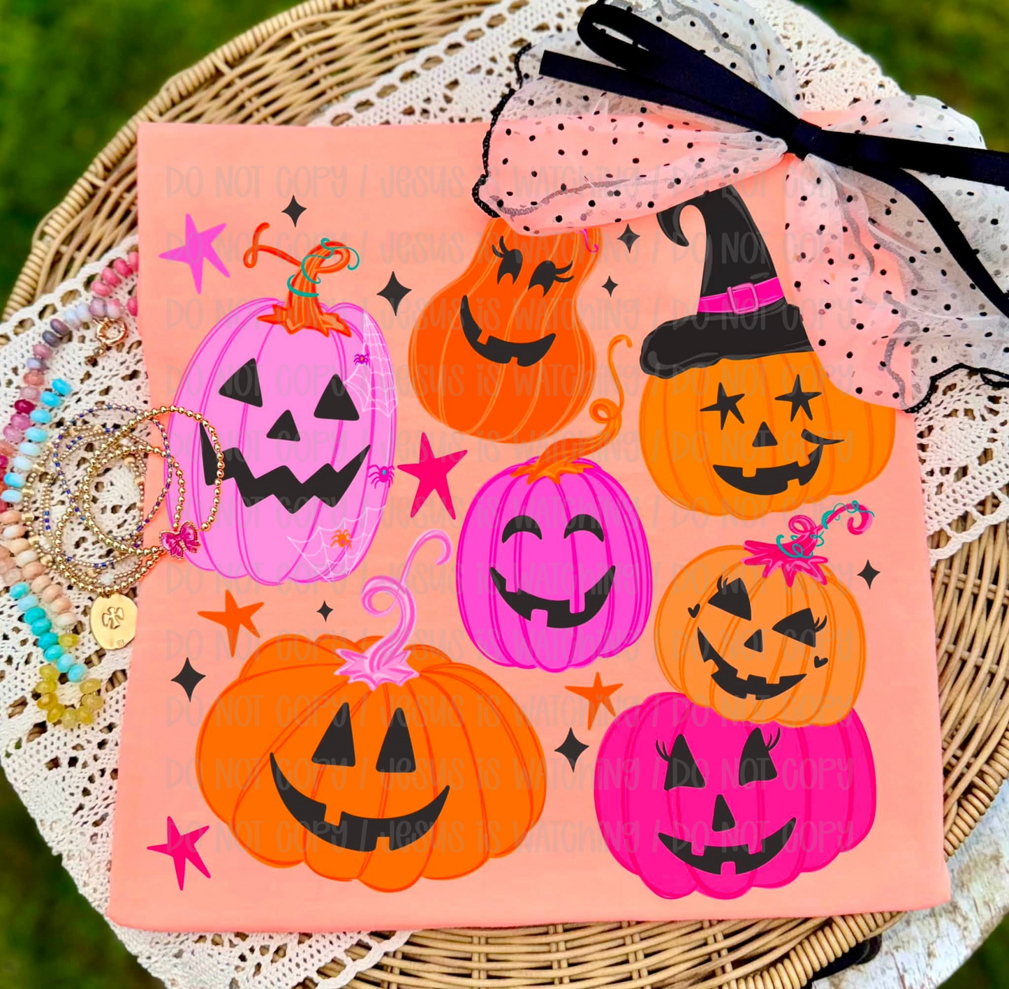 Orange and Pink Pumpkins 08852