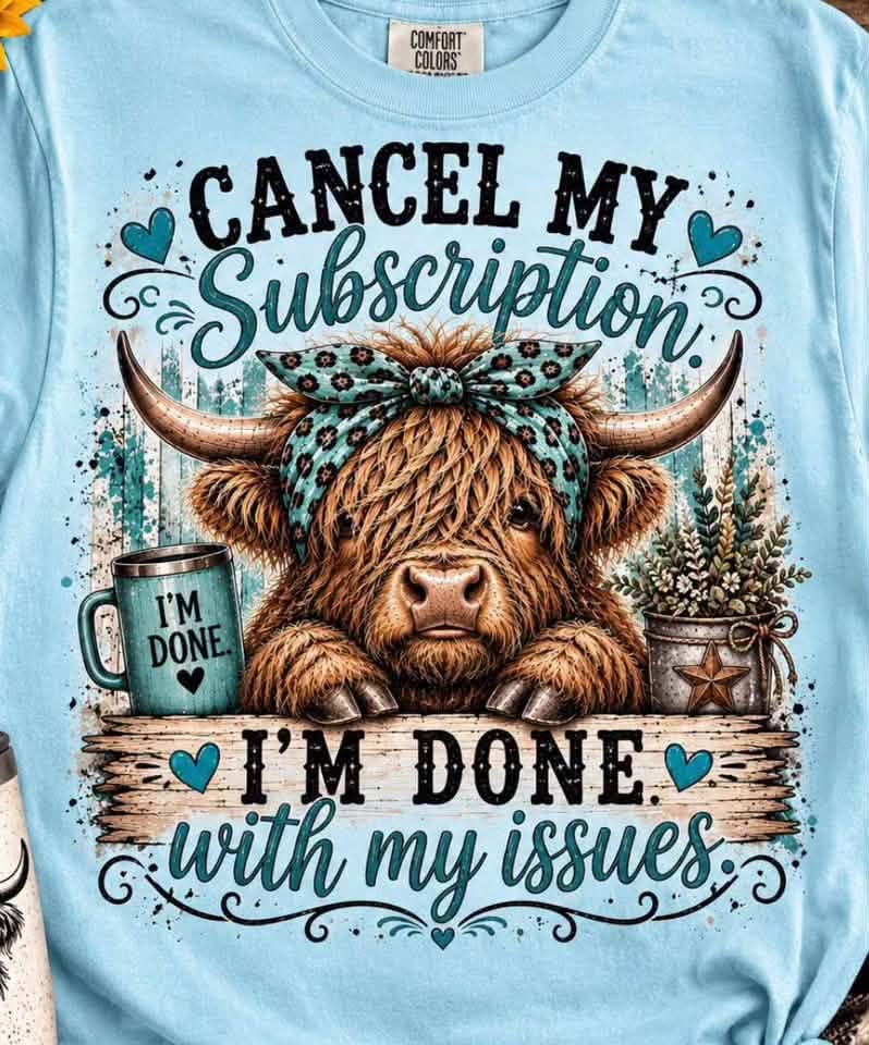 Cancel My Subscription Cow 09147