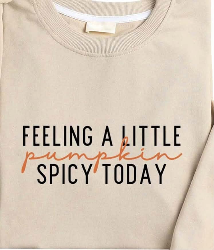 Feeling a Little Pumpkin Spicy Today Black 09115