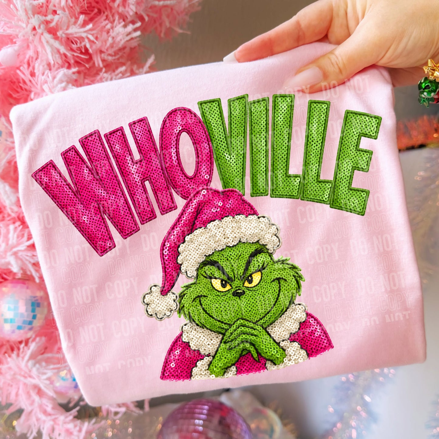 Faux Sequin Who Ville Green Guy (Semi-Exclusive)09119