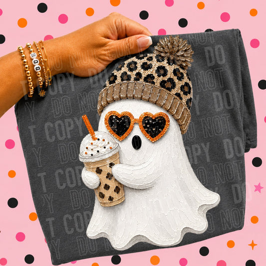 Faux Paint Leopard Ghost 09224