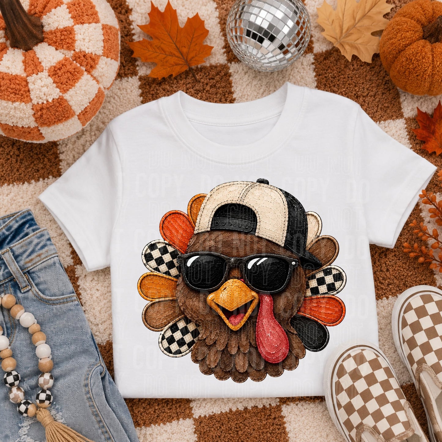 Faux Painted Turkey Boy 09565