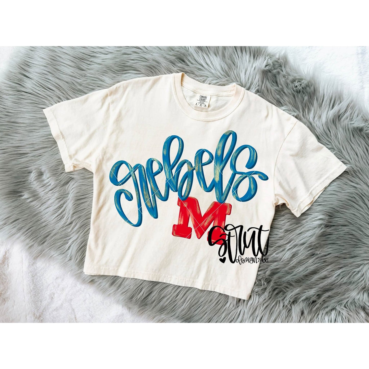 Faux Glitter Script Rebels 09615