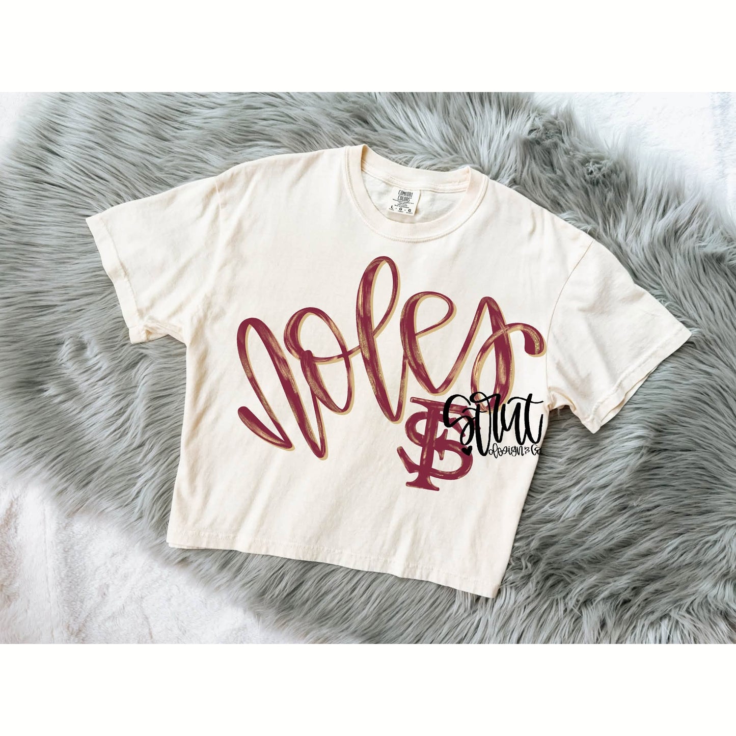 Faux Glitter Script Seminoles 09606