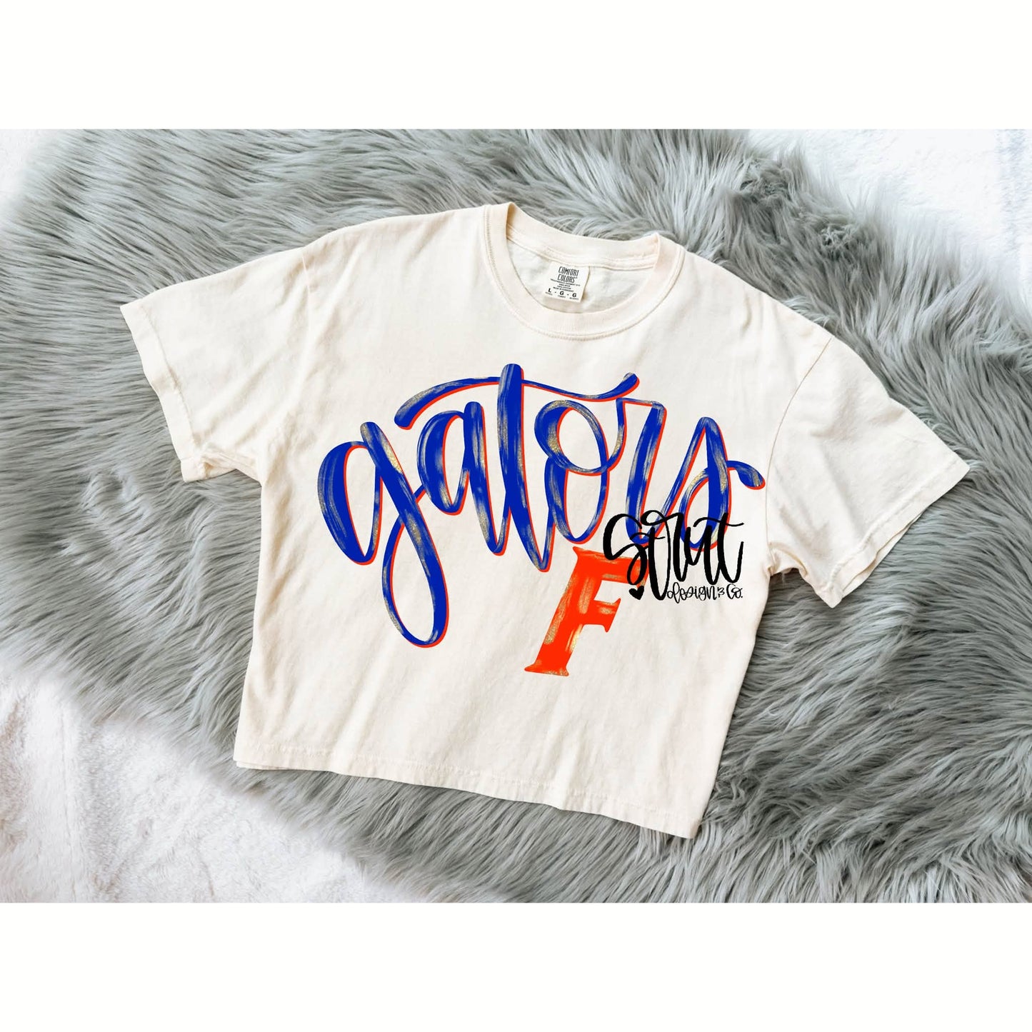 Faux Glitter Script Gators 09607