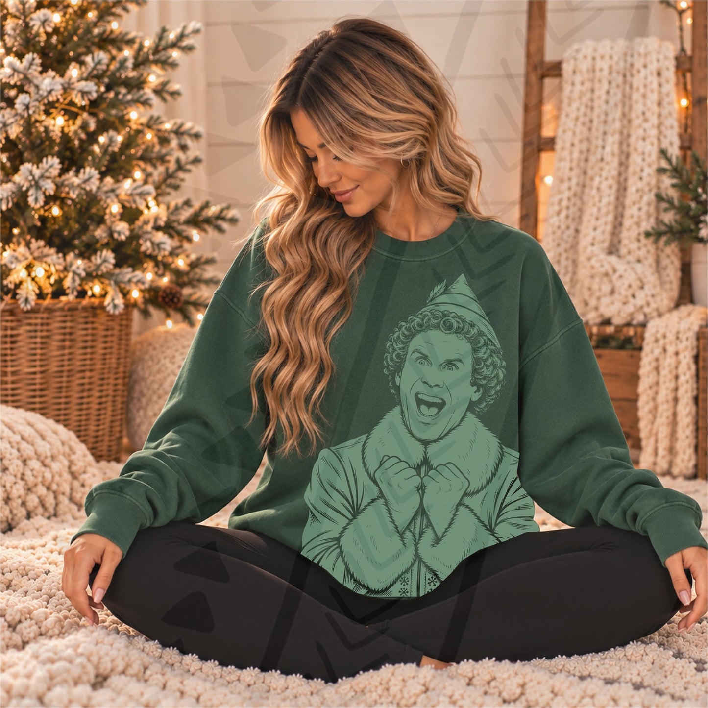 Cotton Headed Ninny Muggins Elf Big Back + Front 09649