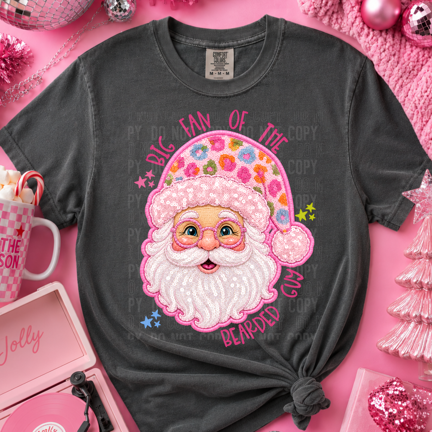 Big Fan of the Bearded Guy Santa Faux Sequin (Semi-Exclusive) 08988