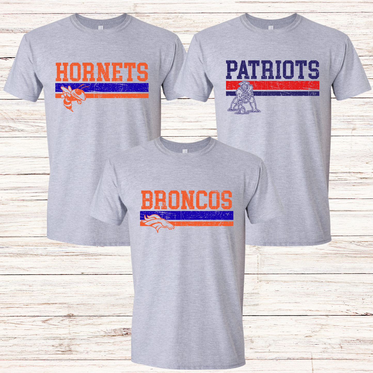 Distressed Mascot Stripes Custom 01202