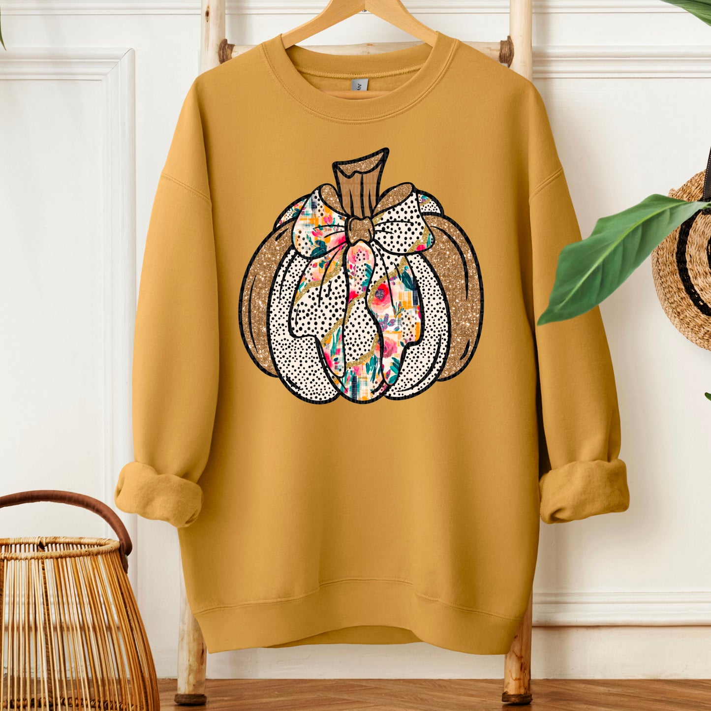 Beautiful Fall Pumpkin Bow 00780