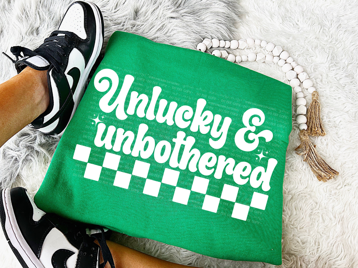 Unlucky and Unbothered White 08012