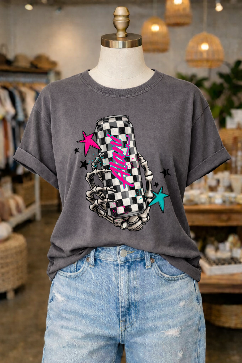 Checkered Alani Skellie Hand 08876