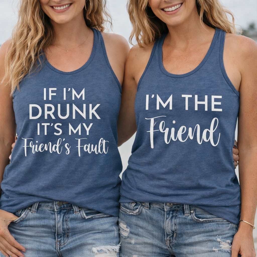 If I'm Drunk It's My Friends Fault (Matching Set) 08053