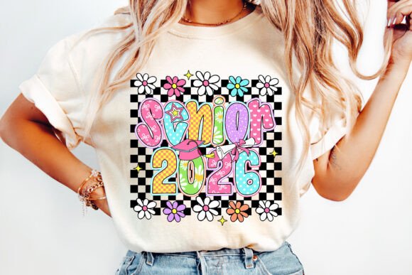 Floral Checkered Senior 2026 01839