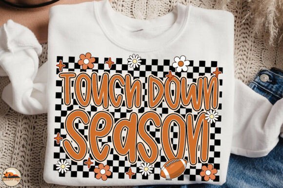 Football Touchdown Season Checkered 01112