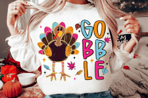 Colorful Gobble Turkey 00169
