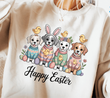 Happy Easter Dogs 07710