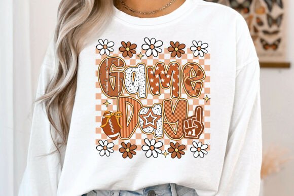 Preppy Floral Checkered Game Day 01502