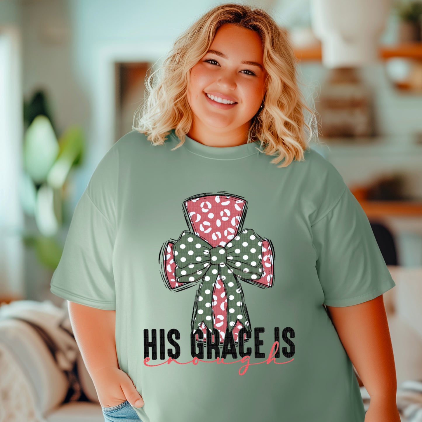 His Grace Is Enough Leopard Dotted 04646