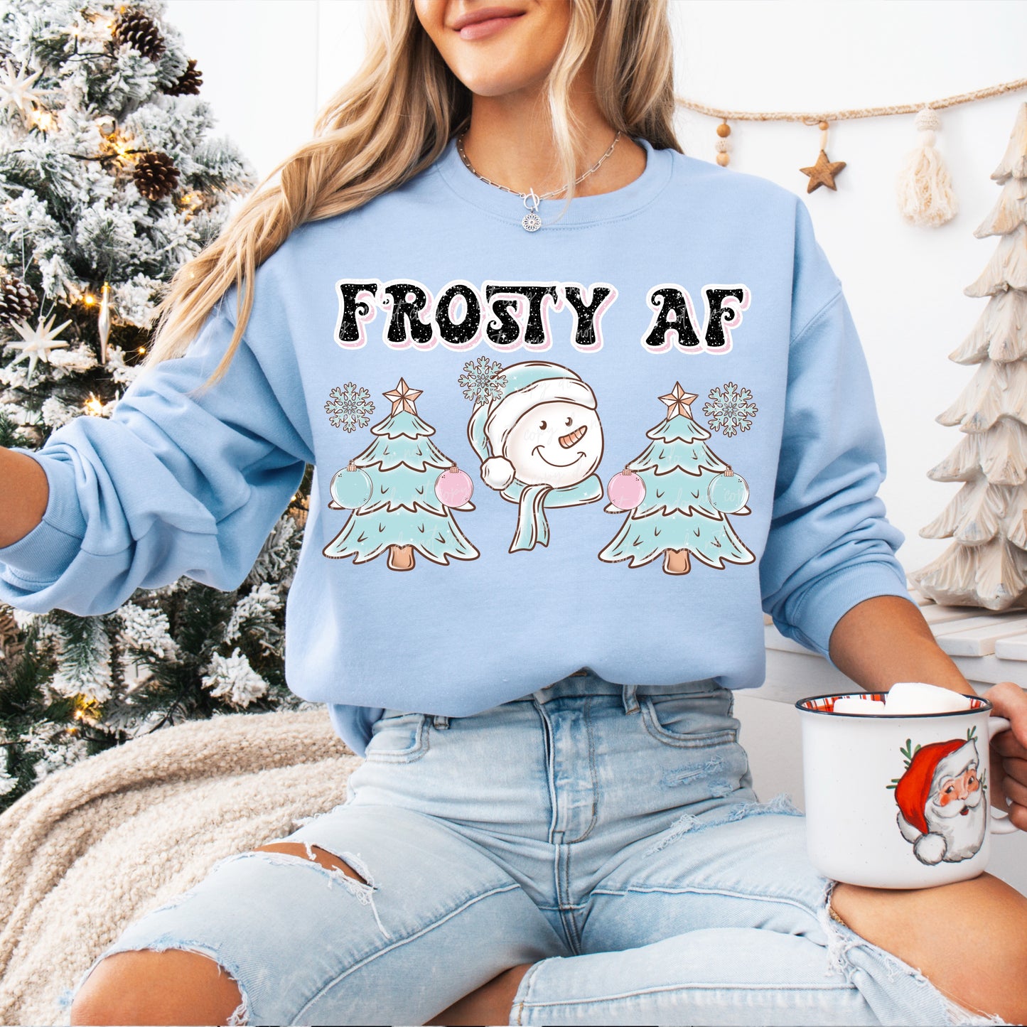 Frosty AF Snowman Trees 00209