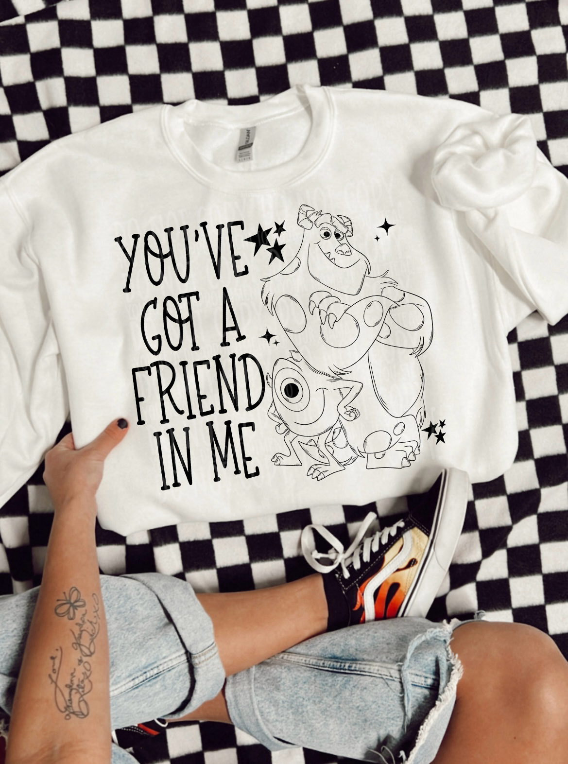 You've Got a Friend in Me Monster Inc Outline 02156