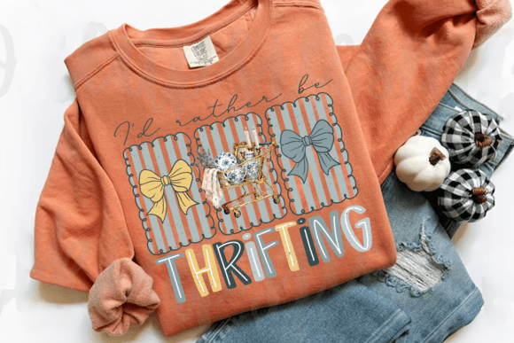 I'd Rather Be Thrifting Doodle Frames 07959