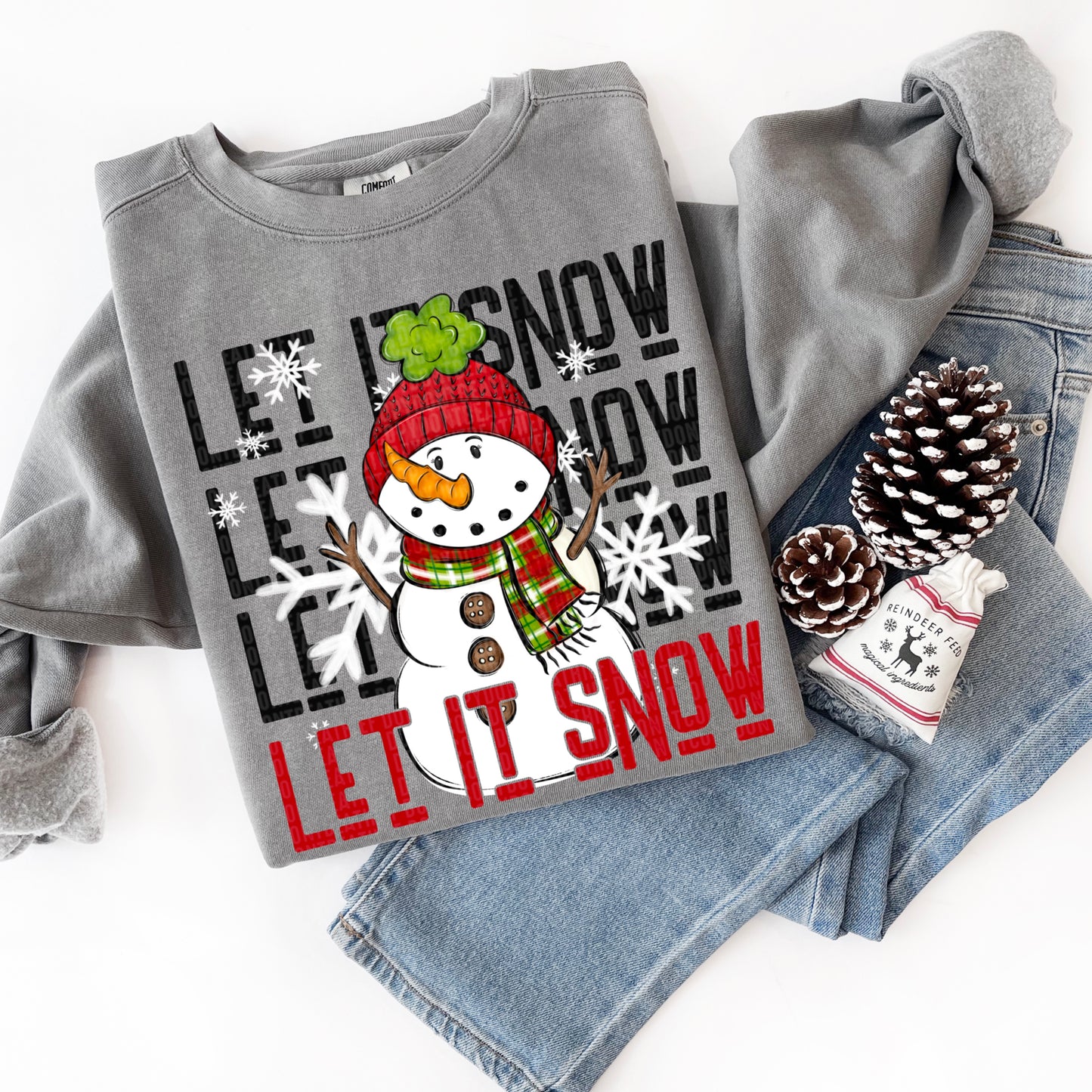 Let It Snow Stacked Snowman 00610