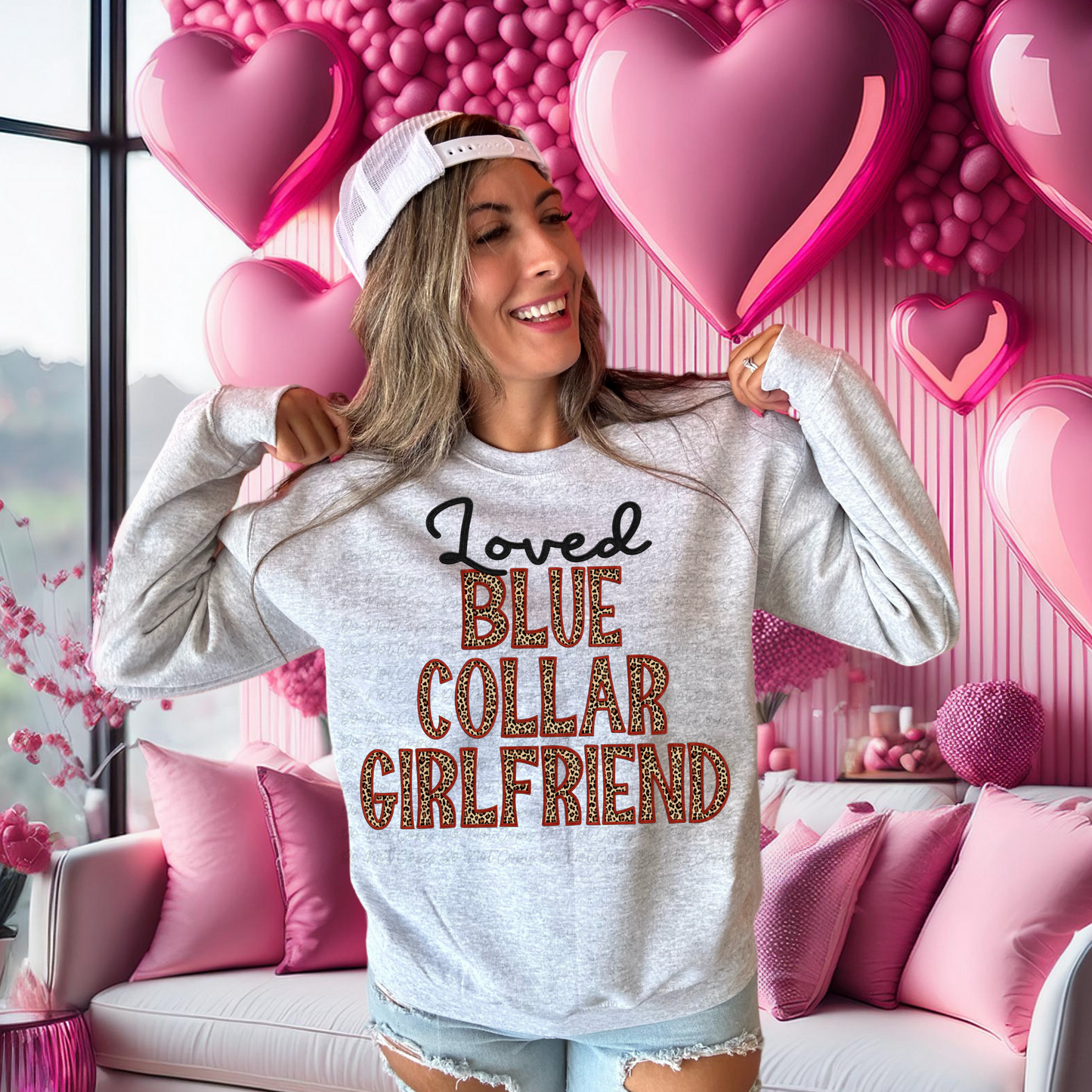 Loved Blue Collar Girlfriend Leopard 07319