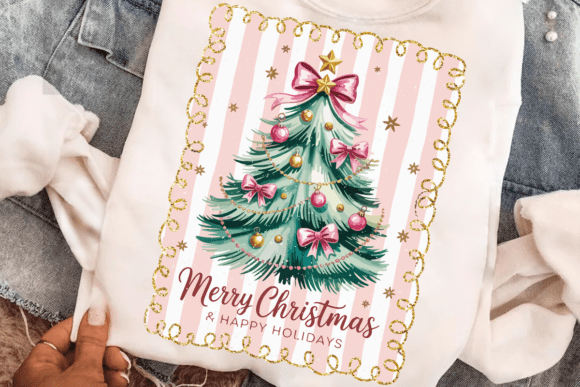 Merry Christmas Tree Doodle Frame 07053