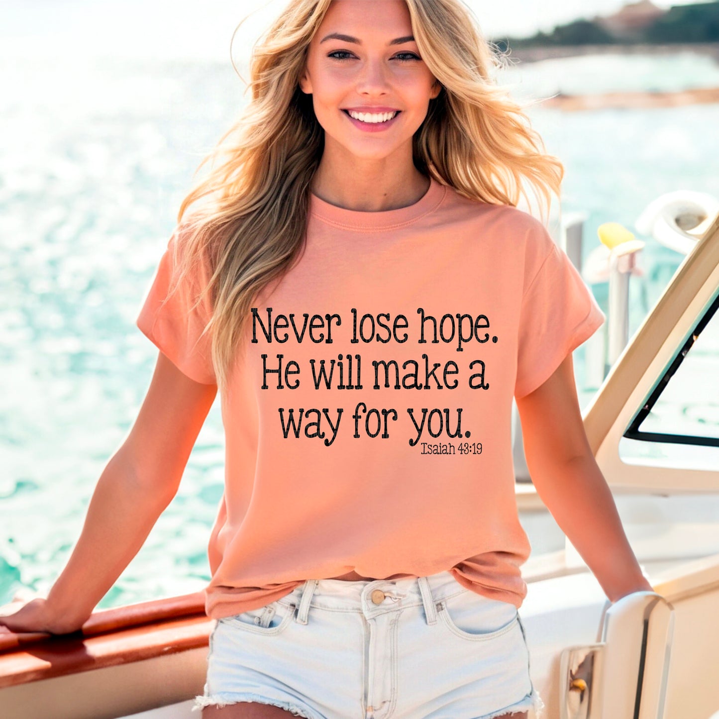 Never Lose Hope He Will Make a Way Black 02753