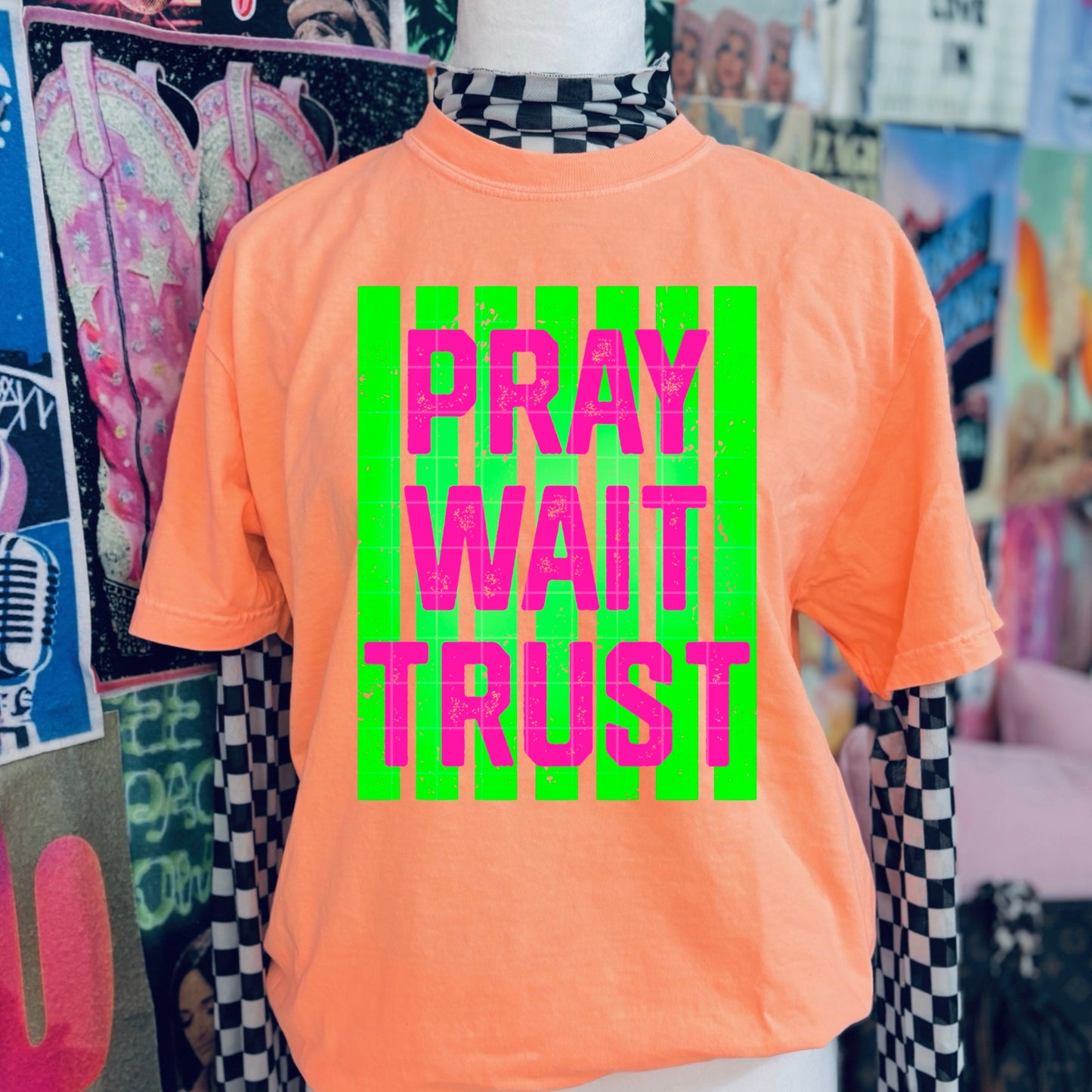 Pray Wait Trust Stripes 08120
