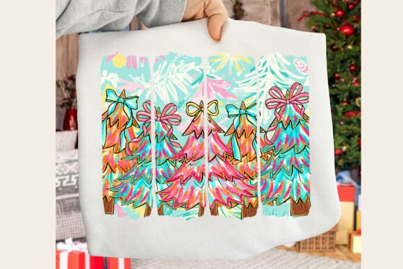 Preppy Christmas Tree Brushstroke 01143