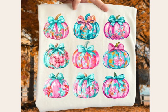 Preppy Pink Pumpkin Coquette Collage 00365