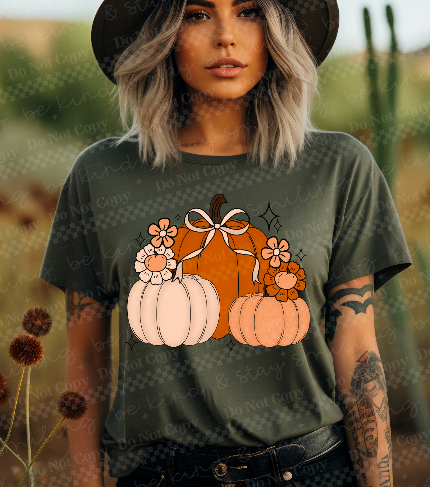 Pumpkins and Flowers 00782