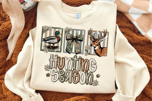 Deer Duck Hunting Season Doodle V2 00621