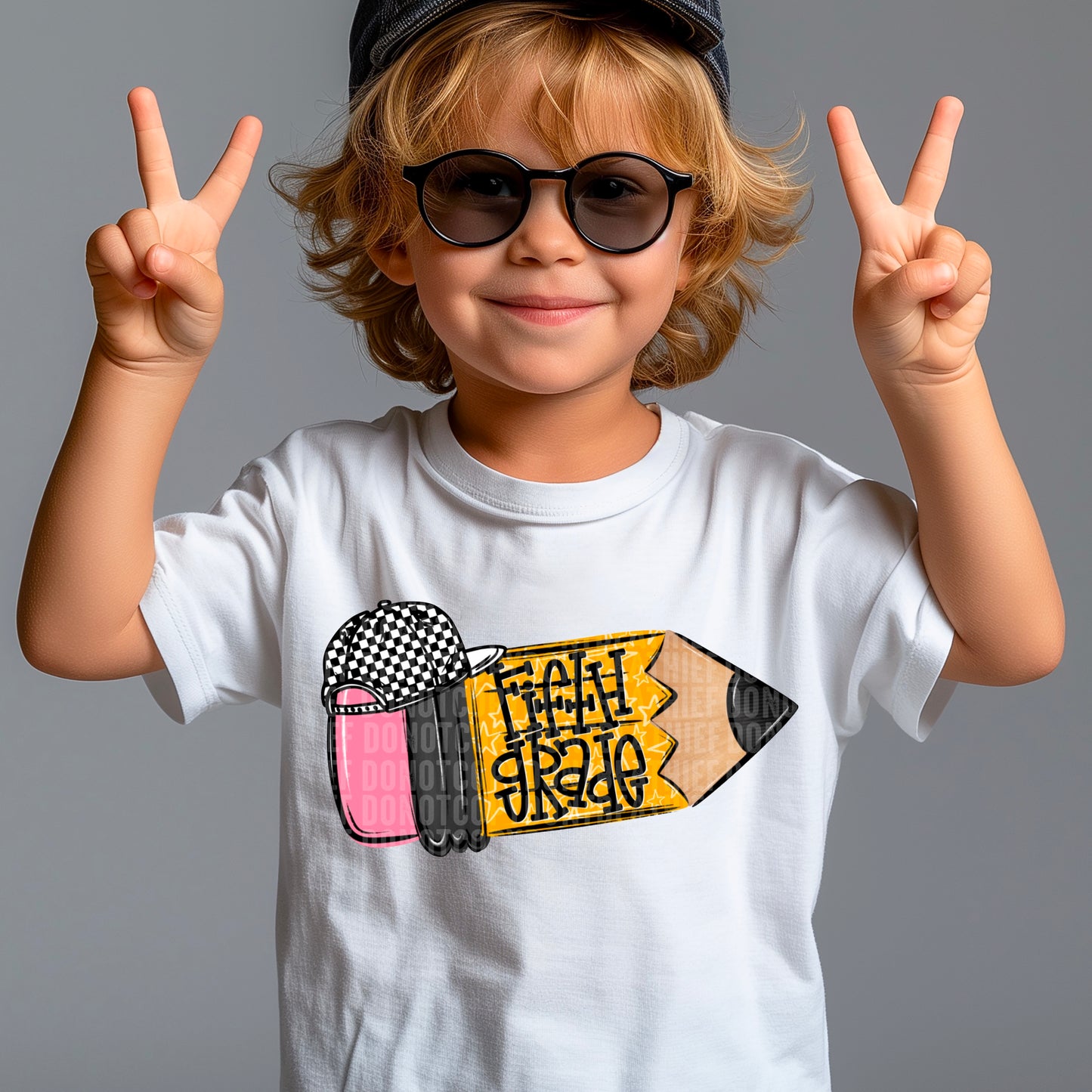 School Grade Pencil Doodle (Choose Yours) 01702