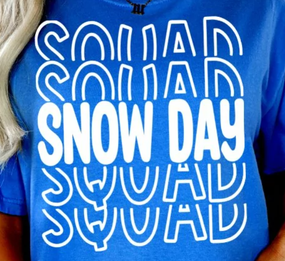 Snow Day Stacked DTF Transfer 03713