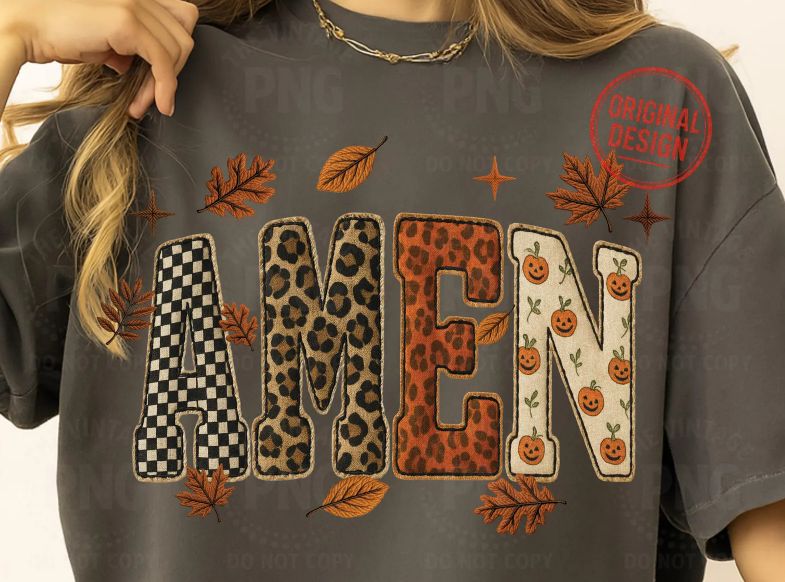 Halloween Leopard Amen 00929