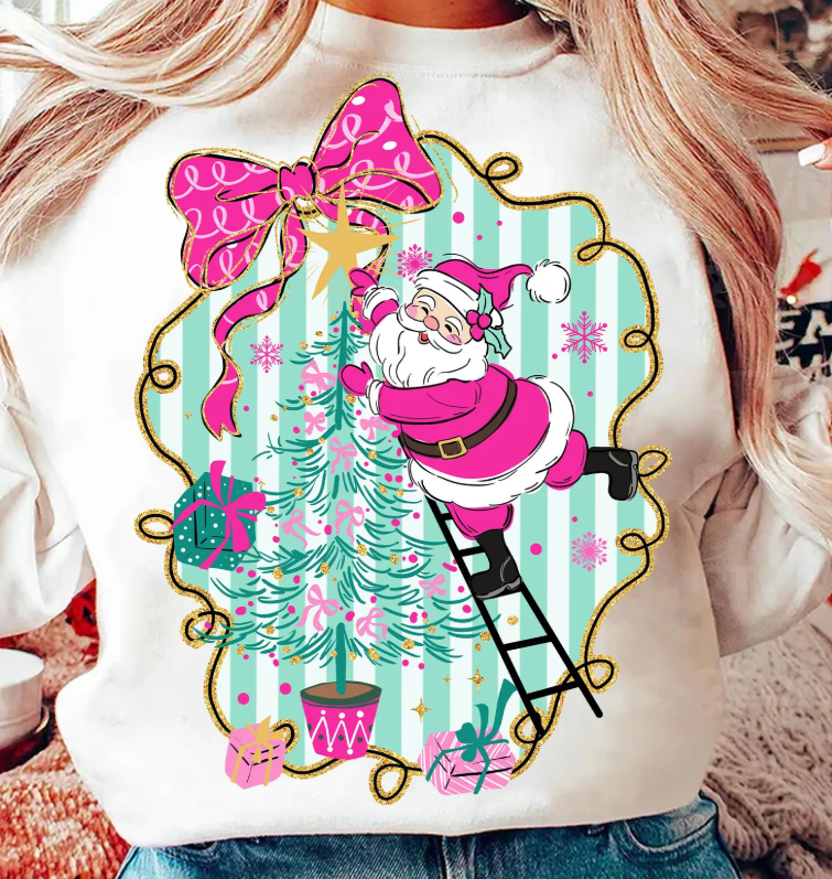 Preppy Santa Decorating Tree 06708