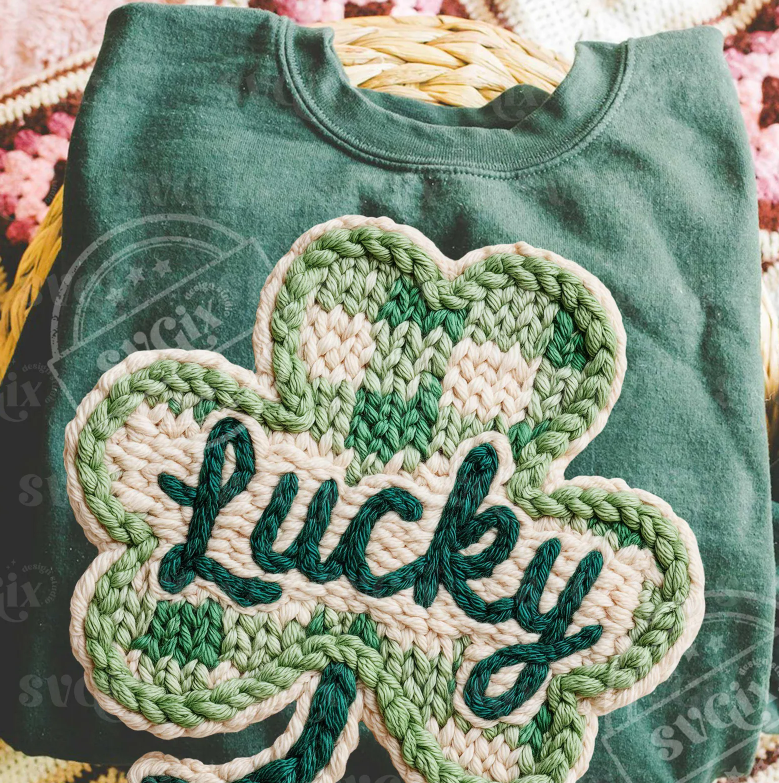 Faux Yarn Lucky Shamrock 07600
