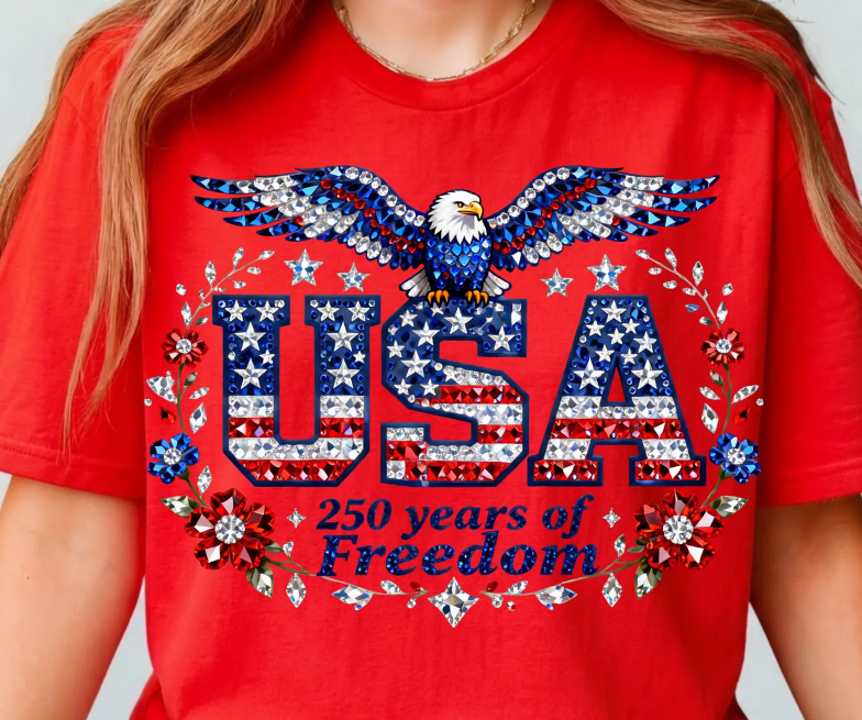 Faux Bling USA 250 Years 08158