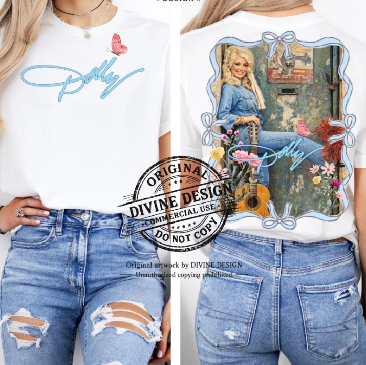 Blue Dolly Coquette Frame (Pocket Included) 09149