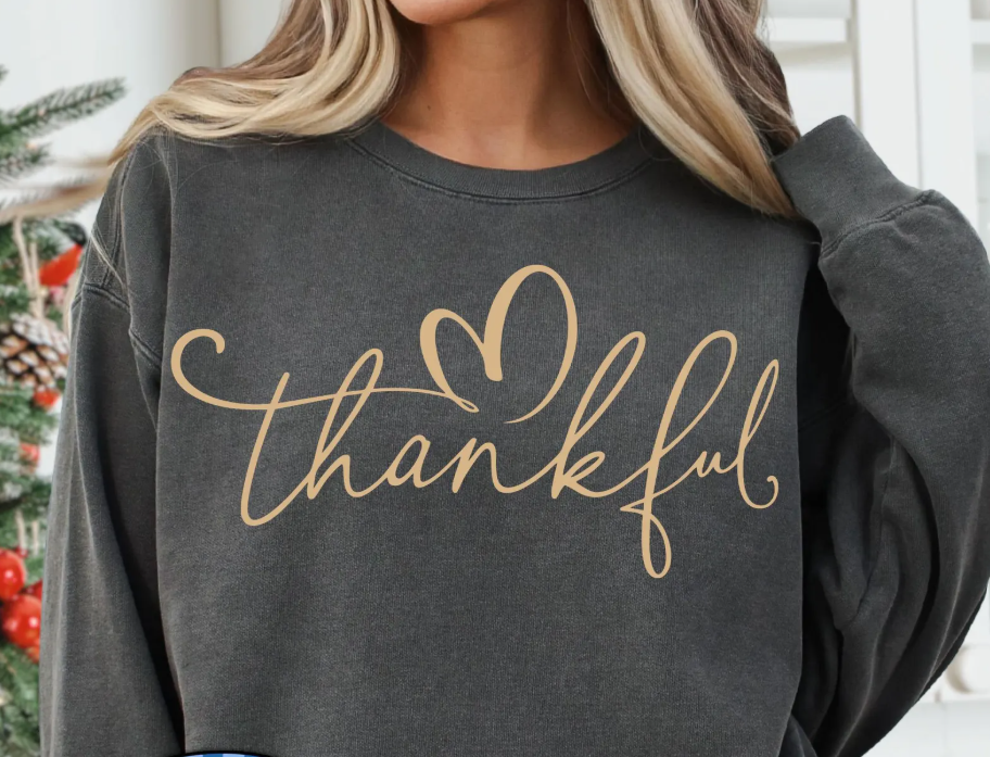 Beige Thankful Heart 09628