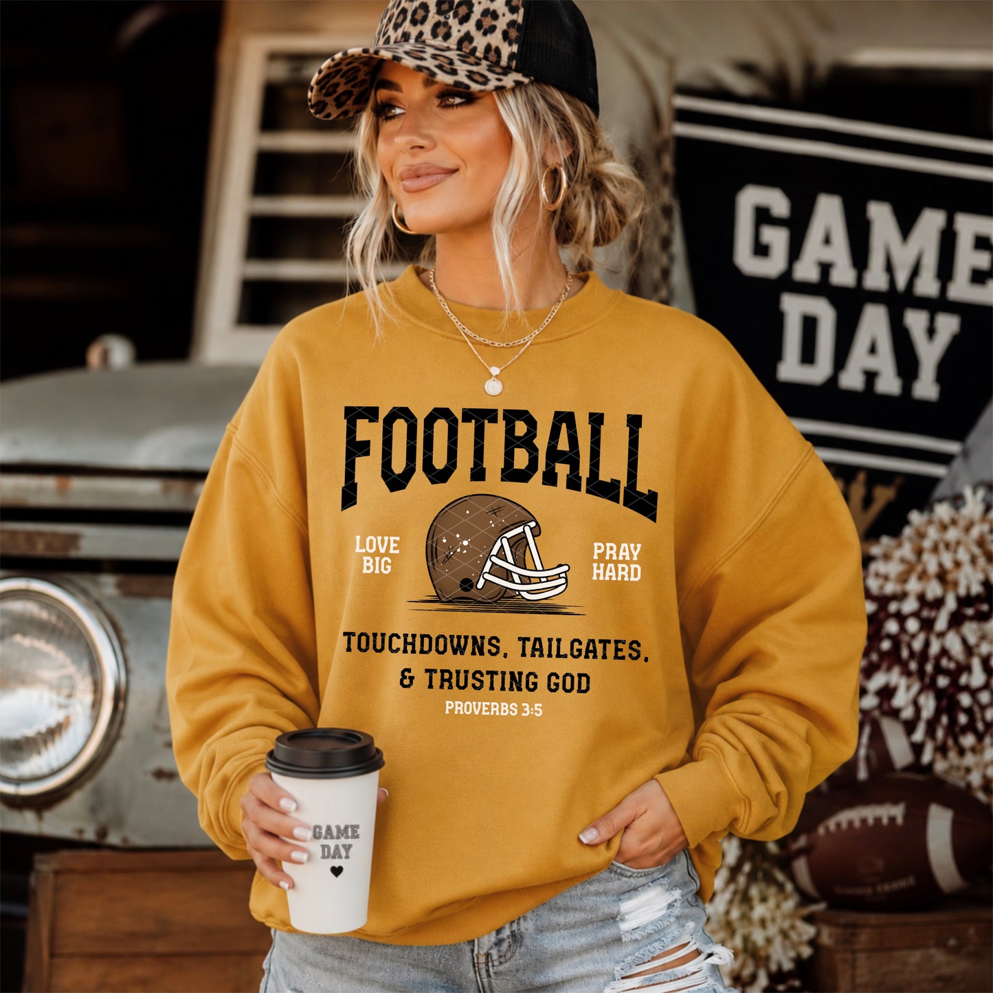 Football Touchdowns Tailgates Trusting God 08537