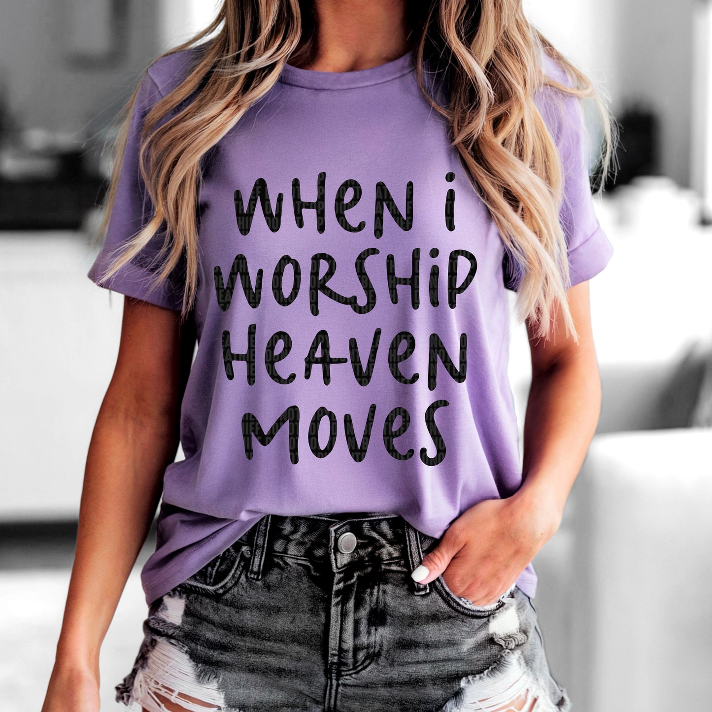 When I Worship Heaven Moves Black 01939