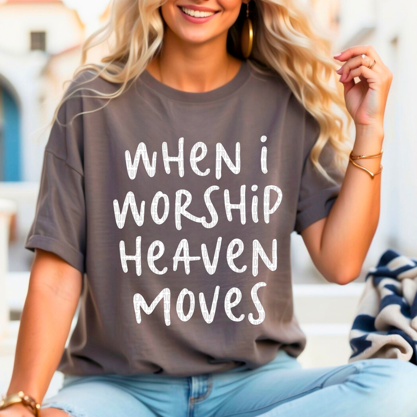 When I Worship Heaven Moves White 01940